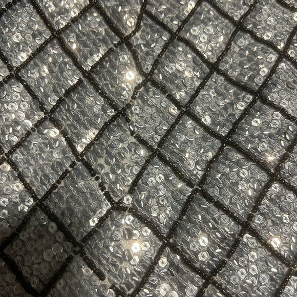 Silver Sequin Gryphon Skirt ASO Serena Van Der Woodsen on Gossip Girl Size L - Picture 13 of 15